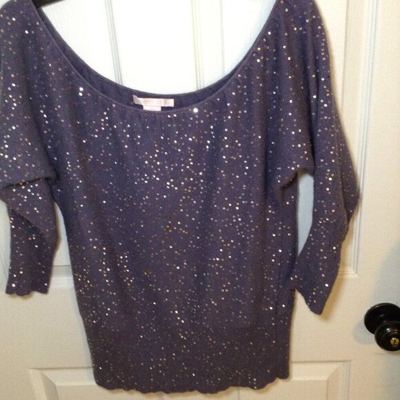 VINTAGE Rebecca Taylor "L" Denair Angora, Quality, Quiet Lux, Sequins, Bohemian - Picture 1 of 4